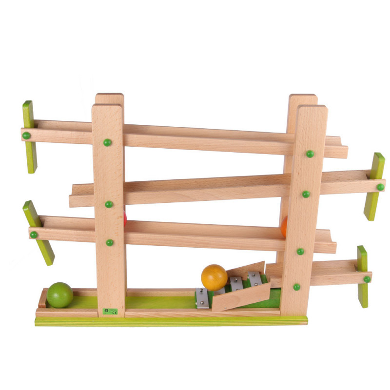 Beck wooden marble run - flap roller coaster | maman et bebe