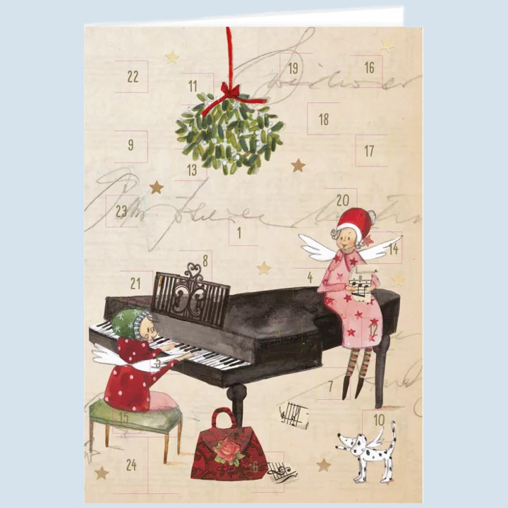 Graetz publishing - double card, advent calendar, piano