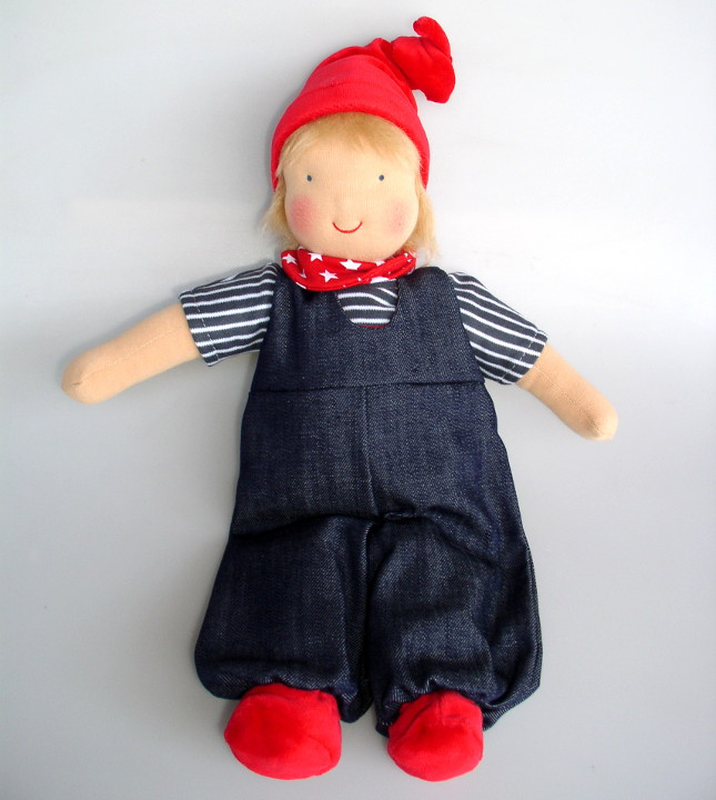 Heidi Hilscher organic doll Bobo, hair, eco