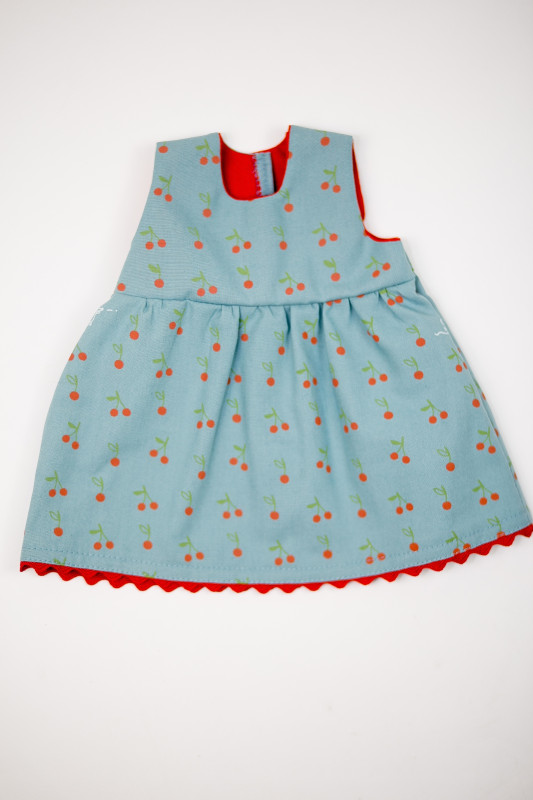 Heidi Hilscher - doll clothing - dress Klara, organic cotton