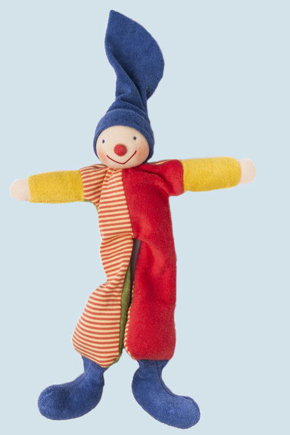 Nanchen doll Kaspar colorful  large, organic cotton