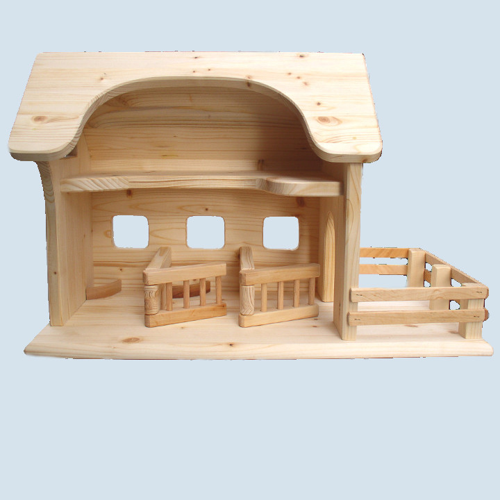 Drei Blaetter wooden toy horse stable