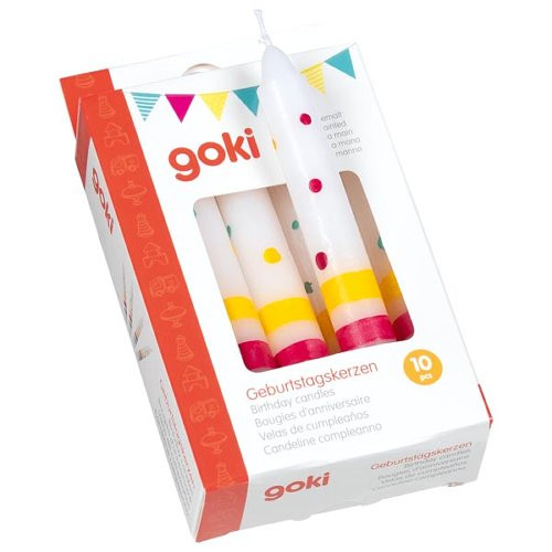 goki Geburtstagskerze Set bunt