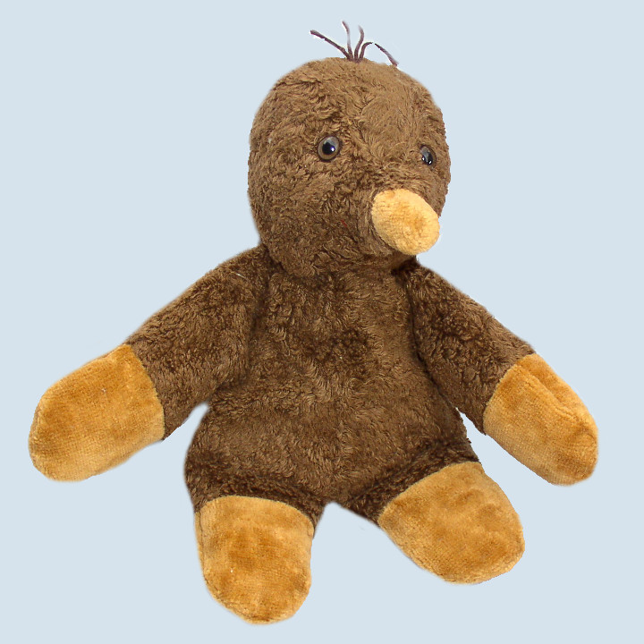 Kallisto cuddly animal mole small brown, organic cotton