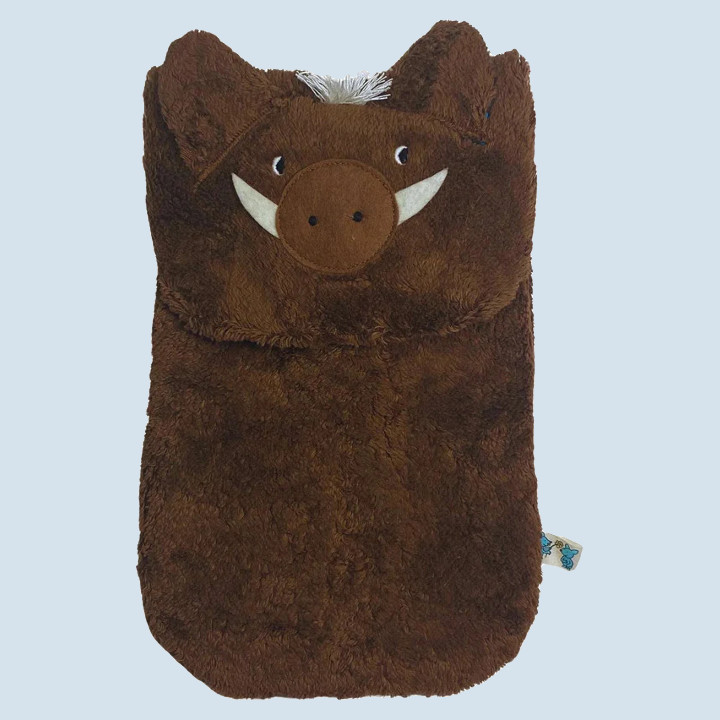 Pat & Patty hot water bottle wild boar brown, eco, 0,8l