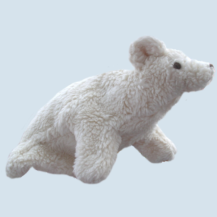 plue natur eco hand puppet polar bear, large