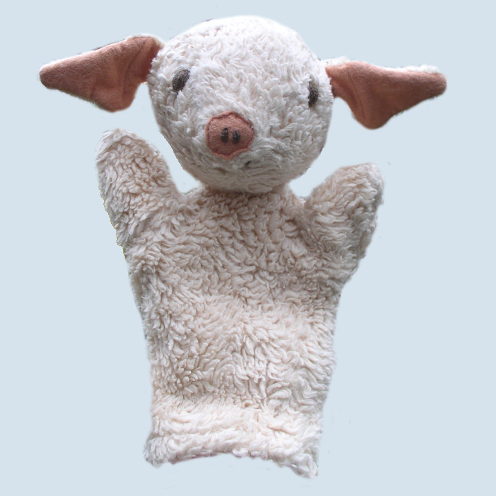 plue natur eco hand puppet pig