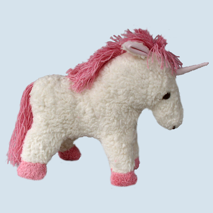 plü natur Bio Kuscheltier Einhorn, gross