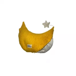 Pat & Patty eco pillow moon yellow