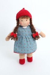 Heidi Hilscher - doll clothing - dress Klara, organic cotton