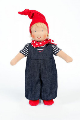 Heidi Hilscher organic doll Bobo, hair, eco