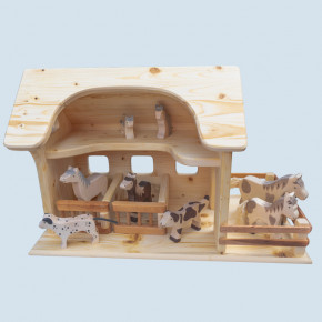 Drei Blaetter wooden toy horse stable