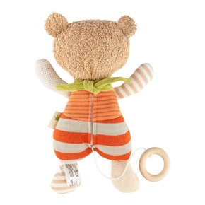 Sigikid music box teddy bear patchwork, eco